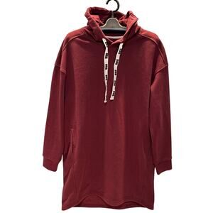 UGG Dress Womens XL Burgundy Red Lucille Fleece Hoodie Sweater Pullover